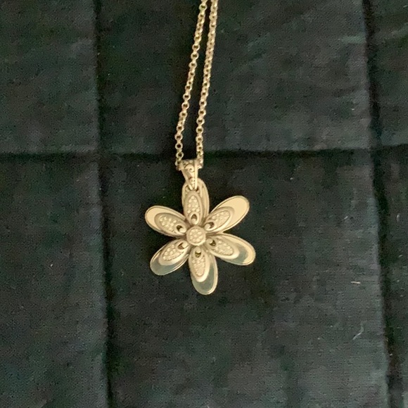 Brighton Jewelry - Brighton Silver Floral Necklace